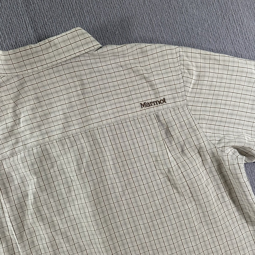 Marmot for Life Button Up Front Short Sleeve Casual Shirt Mens Medium M - Picture 5 of 8